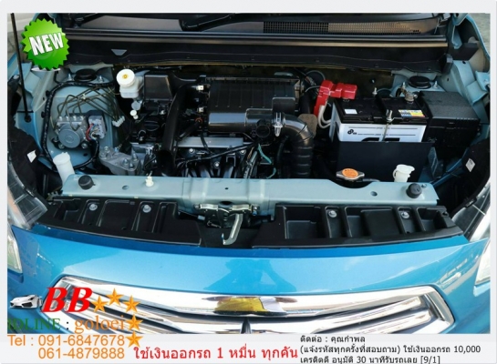 MITSUBISHI ATTRAGE 1.2 GLS 2013 ใช้เงิน 10,000 บ. ออกรถ