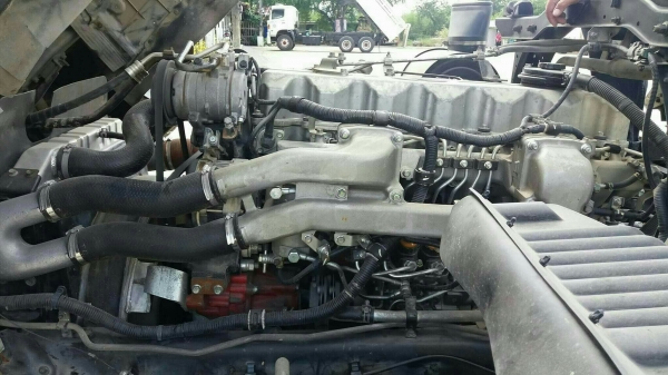 Hino 380 แรง ปี 56 แม่เดี่ยวดัมพ์สามมิตร มีระบบลากพ่วง พร้อมใช้งาน