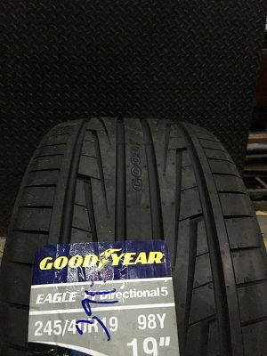 GOODYEAR EAGLE F1 Directional 5 245/40R19 เส้นละ 5,800 บาท GOODYEAR EAGLE F1 Directional 5 245/40R19 เส้นละ 5,800 บาท
