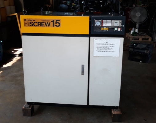 ปั๊มลมฮิตาชิ 20 เเรงม้า ขายและรับประกัน 1 ปี เครื่องพร้อมใช้งาน