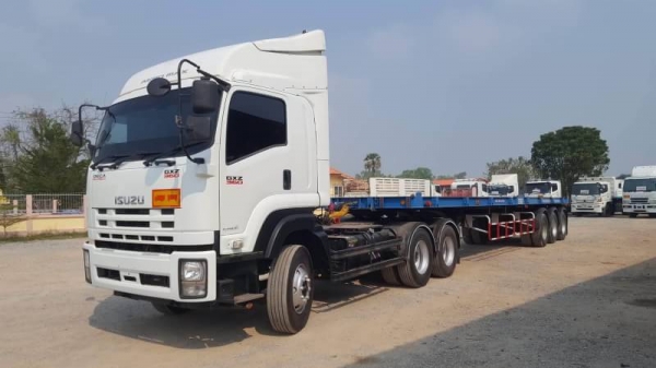 ขาย หัวลาก ISUZU 360 แรงม้า ปี 56 พร้อมหางพ่วงพื้นเรียบ 3 เพลา ปี 58 สภาพสวยพร้อมใช้งาน พร้อมแยกขายห ขาย หัวลาก ISUZU 360 แรงม้า ปี 56 พร้อมหางพ่วงพื้นเรียบ 3 เพลา ปี 58 สภาพสวยพร้อมใช้งาน พร้อมแยกขายห