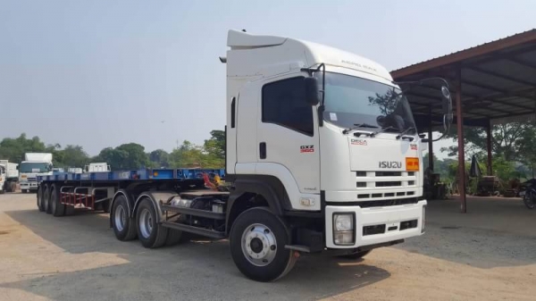 ขาย หัวลาก ISUZU 360 แรงม้า ปี 56 พร้อมหางพ่วงพื้นเรียบ 3 เพลา ปี 58 สภาพสวยพร้อมใช้งาน พร้อมแยกขายห ขาย หัวลาก ISUZU 360 แรงม้า ปี 56 พร้อมหางพ่วงพื้นเรียบ 3 เพลา ปี 58 สภาพสวยพร้อมใช้งาน พร้อมแยกขายห