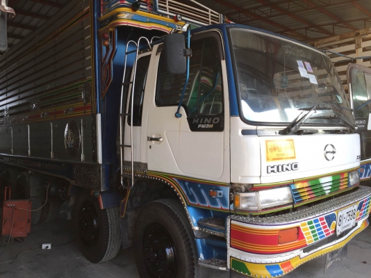 พ่วง 20 ล้อ HINO 3M ปี 38 วางเครื่อง P11C กระบะมิเนียมคอกเกษตร  - ดั้ม มี 2 พ่วง สภาพพร้อมใช้ พร้อมโอน