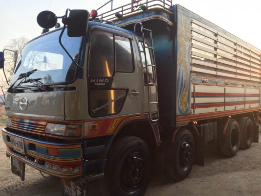 พ่วง 20 ล้อ HINO 3M ปี 38 วางเครื่อง P11C กระบะมิเนียมคอกเกษตร  - ดั้ม มี 2 พ่วง สภาพพร้อมใช้ พร้อมโอน