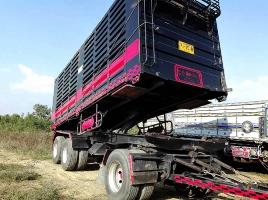 Hino mega 344 แรง ปี 58 แม่ลูกดัมพ์คอกเกษตรอู่ซีทีทรัค ไมล์ 18x,xxx น้ำหนักบรรทุก 30.2 kg พร้อมใช้งาน