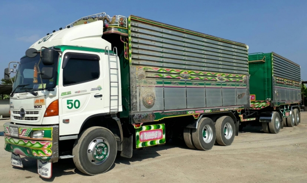 พ่วง 22 ล้อ ฮีโน่ 344 เบรคแห้ง ปี 54 กระบะมิเนียม - อู่ ซู่นชัยชุดใหญ่ กระบะสวย ยางดี รถโรงสี พร้อมใช้งานทันที พร้อมโอน