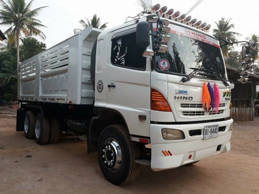 Hino 320 แรง ปี 49 แม่เดี่ยวกระบะดัมพ์สามมิตร ทะเบียนพร้อม