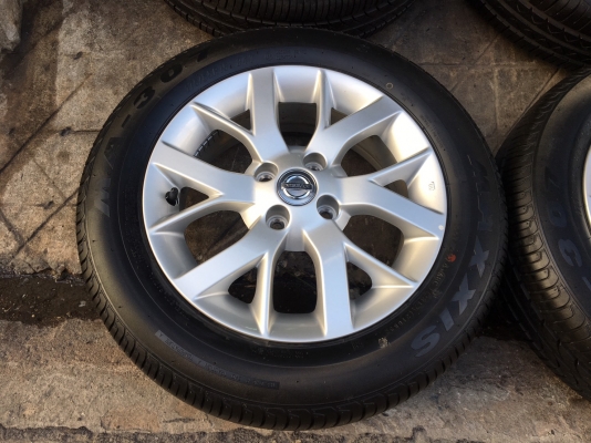 ล้อแม็กป้ายแดง Nissan Note ขอบ 15 พร้อมยางป้ายแดง Maxxis 175-65-15 ปี 17 มีตุ่มทุกเส้น