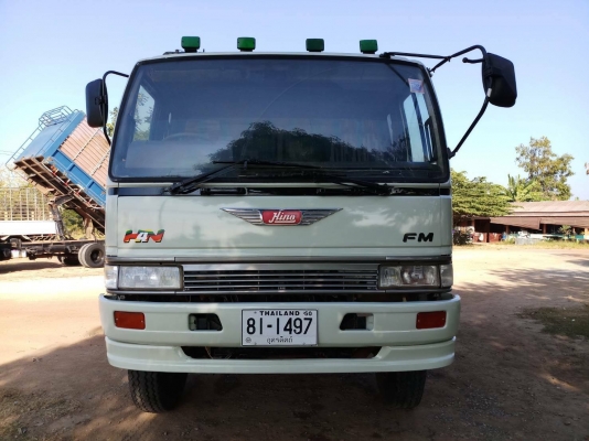 Hino FM3M - 240 แรง ปี 37 เครื่องเดิม เกียร์เดิม แม่เดี่ยวกะบะดั๊มพ์สามมิตรคัสซีสวย ยางเต็ม ทะเบียนพร้อม