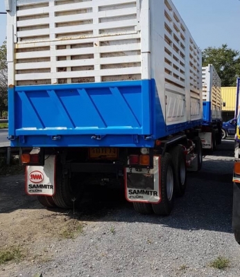 าย HINO 360 พ่วงแม่ลูก กระบะเหล็กดั๊มคอกเกษตร อู่ สามมิตร รถปี 54 รถวิ่ง 2 แสนกว่าโล