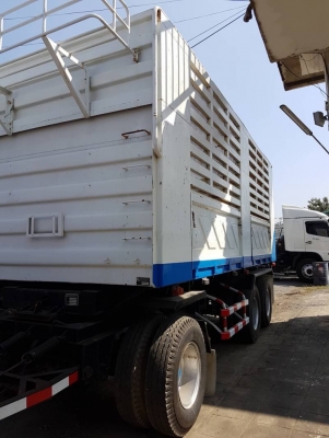 าย HINO 360 พ่วงแม่ลูก กระบะเหล็กดั๊มคอกเกษตร อู่ สามมิตร รถปี 54 รถวิ่ง 2 แสนกว่าโล