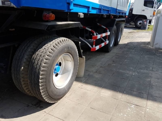 าย HINO 360 พ่วงแม่ลูก กระบะเหล็กดั๊มคอกเกษตร อู่ สามมิตร รถปี 54 รถวิ่ง 2 แสนกว่าโล