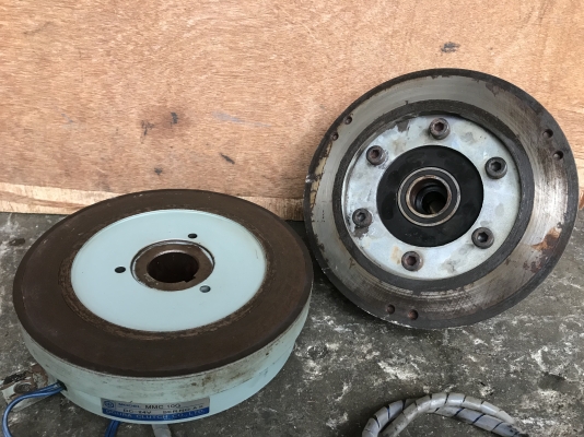 ขายชุดครัชเบรคไฟฟ้า 24VDC Ogura clutch made in Japan สภาพสวย พร้อมใช้งาน