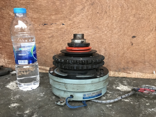 ขายชุดครัชเบรคไฟฟ้า 24VDC Ogura clutch made in Japan สภาพสวย พร้อมใช้งาน