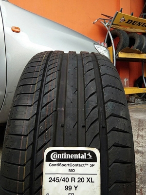 CONTINENTAL ContiSportContact 5P MO 245/40R20 เส้นละ 5,800 บาท CONTINENTAL ContiSportContact 5P MO 245/40R20 เส้นละ 5,800 บาท