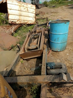 ขายด่วนชุดกระบอกดั๊มพร้อมปั๊มปั่นคัชชีเทียมแกนกระบอก100มิลบูสดีสลักแน่น