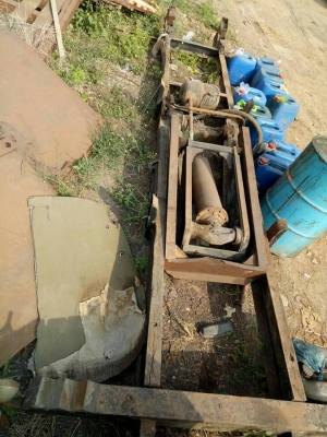 ขายด่วนชุดกระบอกดั๊มพร้อมปั๊มปั่นคัชชีเทียมแกนกระบอก100มิลบูสดีสลักแน่น