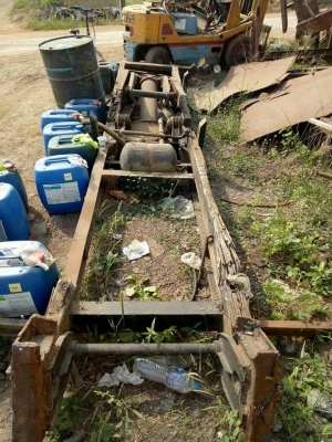 ขายด่วนชุดกระบอกดั๊มพร้อมปั๊มปั่นคัชชีเทียมแกนกระบอก100มิลบูสดีสลักแน่น