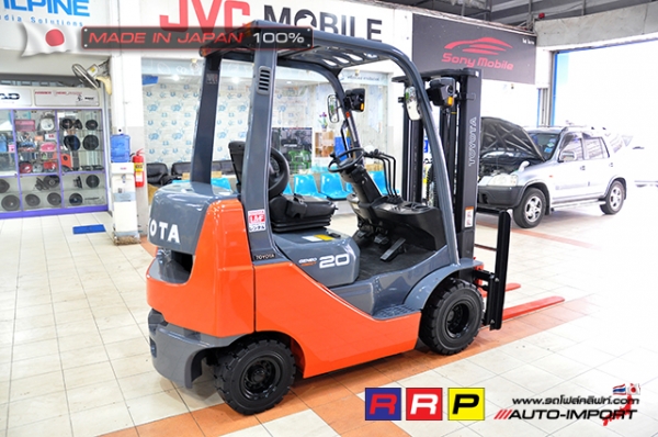ขายรถโฟล์คลิฟท์มือสอง TOYOTA รุ่น 8FDK20-10266 นำเข้าจากประเทศญี่ปุ่น 100\% ไม่เคยใช้งานในไทย