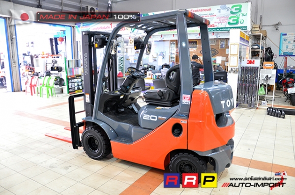 ขายรถโฟล์คลิฟท์มือสอง TOYOTA รุ่น 8FDK20-10266 นำเข้าจากประเทศญี่ปุ่น 100\% ไม่เคยใช้งานในไทย