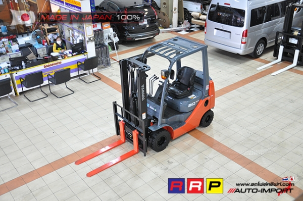 ขายรถโฟล์คลิฟท์มือสอง TOYOTA รุ่น 8FDK20-10266 นำเข้าจากประเทศญี่ปุ่น 100\% ไม่เคยใช้งานในไทย