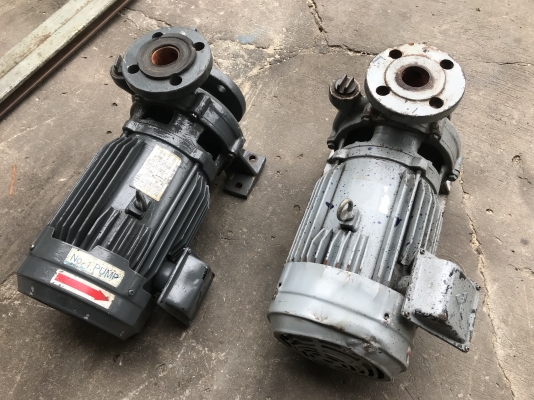 ( เหลือ 1ตัวครับ )ขายปั้มน้ำหอยโข่ง Teral By mitsubishi 5HP. 380V ขนาดเข้า 2นิ้ว ออก 1.5นิ้ว ใบพัดทองเหลือง สภาพดี หมุนนิ่ม พร้อมใช้งาน มี 2ตัวครับ