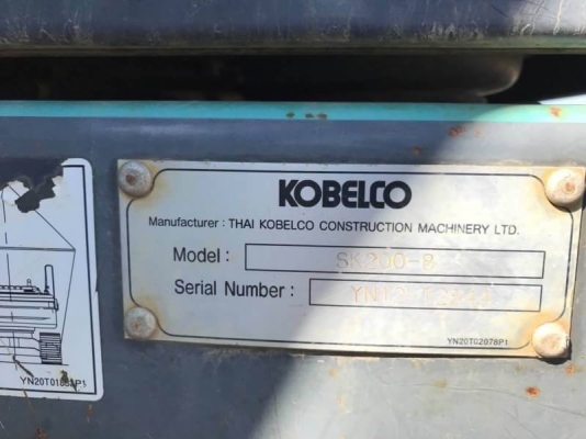 ขาย 1,695,000 บาท KOBELCO SK200 MAKK 8 YN12 SUPER ทำงาน 13,xxx ชม เครื่องดี ปั้มแรง โล่หนา เอวแน่น ไฟฟ้าครบ เอกสารเล่มทะเบียน  รถอยู่  นครปฐม โทร 0610710295
