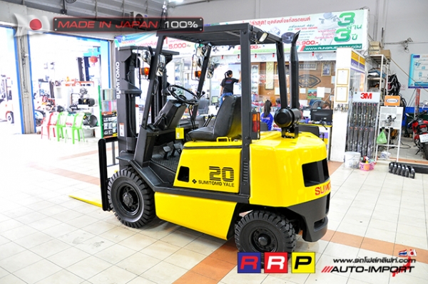 ขายรถโฟล์คลิฟท์มือสอง SUMITOMO รุ่น FD20PVIXA-EC1174-D2F-01555 นำเข้าจากประเทศญี่ปุ่น 100\% ไม่เคยใช้งานในไทย