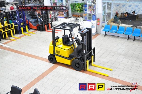 ขายรถโฟล์คลิฟท์มือสอง SUMITOMO รุ่น FD20PVIXA-EC1174-D2F-01555 นำเข้าจากประเทศญี่ปุ่น 100\% ไม่เคยใช้งานในไทย