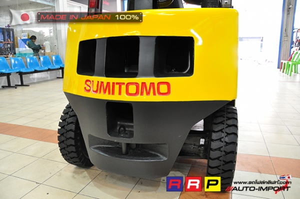 ขายรถโฟล์คลิฟท์มือสอง SUMITOMO รุ่น FD20PVIXA-EC1174-D2F-01555 นำเข้าจากประเทศญี่ปุ่น 100\% ไม่เคยใช้งานในไทย