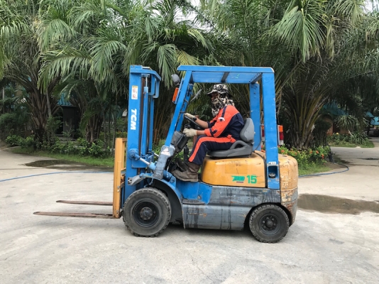 ขายFORKLIFT TCM รุ่นFD15(1.5ตัน)ดีเซล สวยเดิมจากญี่ปุ่น ยังไม่เคยใช้ในไทย 155,000เท่านั้น!!