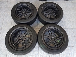 ขายล้อRPF1 ขอบ15x7 ET35 ล้อใหม่ สีกัน 4รู100 แถมยาง\%195/50/15 ปี14
