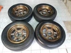 ขายล้อTE37 ขอบ16 หน้า 8 ล้อใหม่ 6รู139 งาน YUSTA พร้อมยาง235/60/16 ปี14