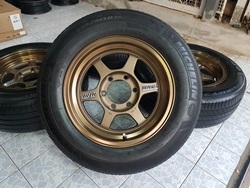 ขายล้อTE37 ขอบ16 หน้า 8 ล้อใหม่ 6รู139 งาน YUSTA พร้อมยาง235/60/16 ปี14