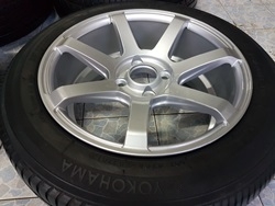 ขายล้อซิ่ง ขอบ15 หน้า 7 ล้อ 4รู100 พร้อมยาง\%185/60/15 ปี13 ขายล้อซิ่ง ขอบ15 หน้า 7 ล้อ 4รู100 พร้อมยาง\%185/60/15 ปี13