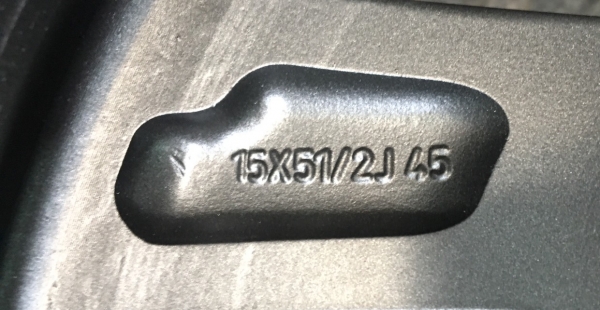 ล้อแม็ก Honda Jazz ขอบ 15 สีเทาปัดเงา