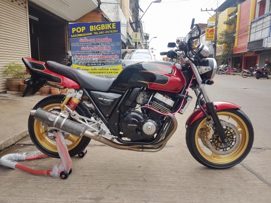 ขายแลกเทรินร์คับ HONDA CB400 เวอร์ชั่นS ปี97 สีสวยแฮนด์แต่ง ท่อแต่งฟลู อินวอยส์ สรรพสามิตร ราคา 5750
