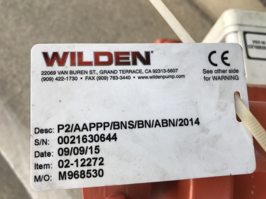 ขายปั้มไดอะแฟรม Wilden made in USA โครงสร้างอลูมิเนียม ขนาดเข้า 1นิ้ว ออก 6หุน สภาพสวย ดูดแรง พร้อมใช้งาน
