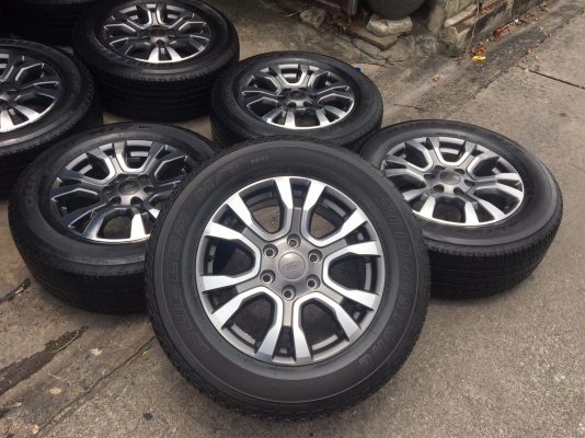 ล้อแม็ก New Ford Ranger Wildtrak ขอบ18 พร้อมยาง Bridgestone 265-60-18 ปลายปี15