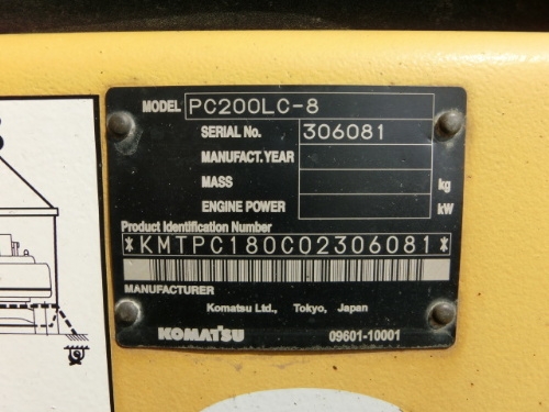 Komatsu PC 200LC-8 2006 YR 3002 HR From japan Komatsu PC 200LC-8 2006 YR 3002 HR From japan