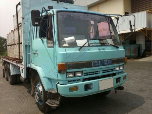 รถบรรทุก 10 ล้อพื้นเรียบ ยีห้อ ISUZU รุ่น ROCKY