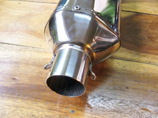 ขายท่อไอเสียสแตนเลสหุ้มปลายเคฟล่าใช้กับ Kawasaki ER6n หรือกับรถยี่ห้ออื่น