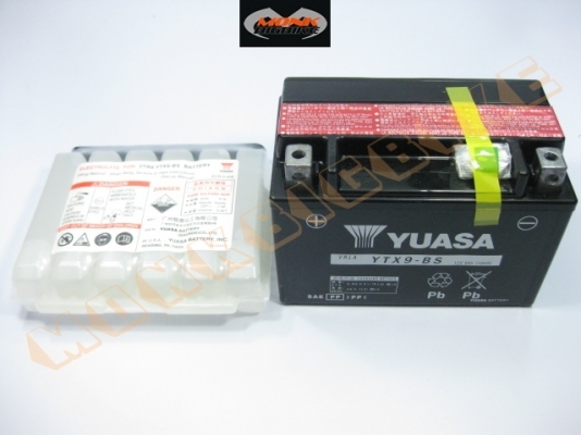 ขายแบตเตอรี่ Yuasa รุ่น YTX9-BS กล่องขาวใช้กับมอเตอร์ไซค์ BIGBIKE ของแท้นำเข้า