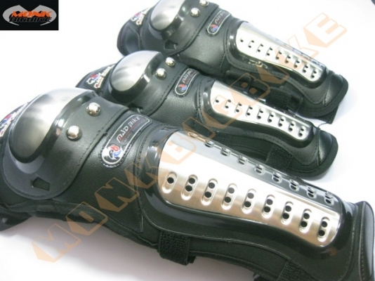 ขายการ์ดเข่าศอกเสริมแผ่นอลูมิเนียมช่วยปกป้องเวลาออกท้องถนน