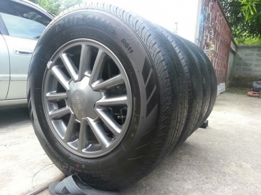 ล้อ16รมดำDMAX Xseries 6รู + ยางBridgestoneปี13