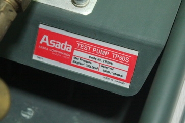 เครื่องทดสอบรอยรั่ว Test pump ASADA รุ่น TP50S พร้อมใช้งานครับ