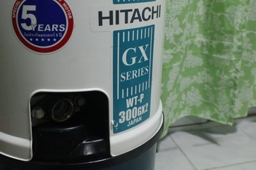 ปั๊มน้ำอัตโนมัติยี่ห้อ HITACHI WT-P300GX2 สภาพดีพร้อมใช้งานครับ
