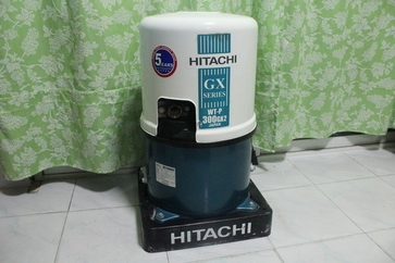 ปั๊มน้ำอัตโนมัติยี่ห้อ HITACHI WT-P300GX2 สภาพดีพร้อมใช้งานครับ