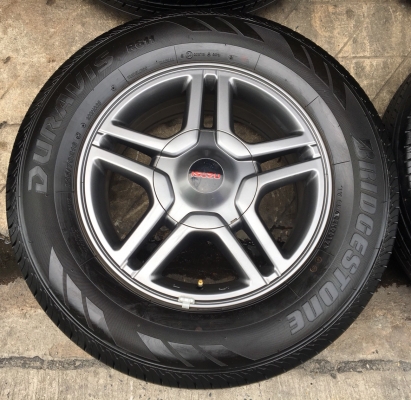 ล้อแม็กป้ายแดง ISUZU Blue Power X-Series ขอบ 16 พร้อมยางป้ายแดง Bridgestone 215-70-16 ปี 17