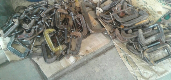 ขายเหมา แคลมป์จับชิ้นงานรูปตัว C มือสอง